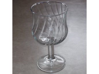Unikt Vackert mönstrat Glas 17cm Klarglas Romantiskt Elegant Hög Fot Dricksglas