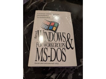 Microsoft Windows för Workgroups & MS-DOS – Inplastat OEM-paket m. disketter