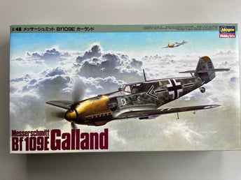 Hasegawa Messerschmitt Bf109E Galland 1:48 Skalmodell Flygplan