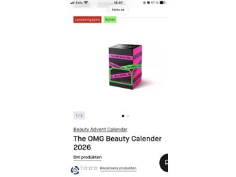 The OMG Beauty Calendar Kicks julkalender adventskalender 2026