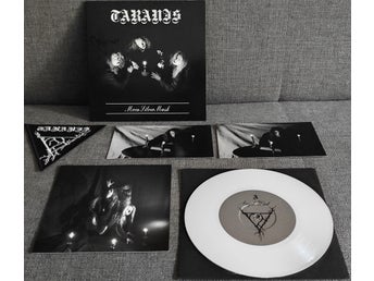 Taranis Moon Silver Mask 7 EP White Signed Samael Xantotol Baxaxaxa Christ Agony