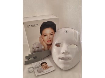 LED-ansiktsmask / Ljusterapimask för hudvård (Oanvänd i förpackning)
