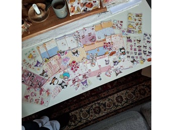 Massor Hello Kitty pyssel scrapbooking