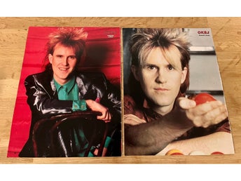 Howard Jones 1984 Synth poster tidningen Okej 1980-tal