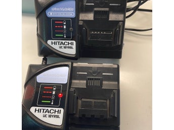 2 ST Hitachi / Hikoki UC 18YRSL Li-ion 14.4V-18V Laddare med kylsystem