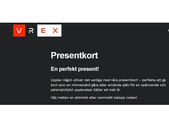 Presentkort VREX