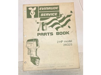 1976 Evinrude 2hp 2602S service reservdelskatalog 8 sidor
