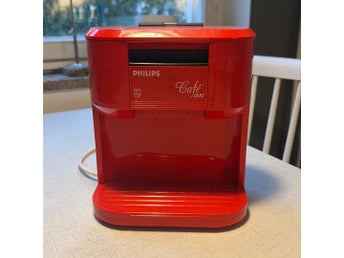 Vintage Philips Café Duo HD 5188 kaffebryggare - Röd retro