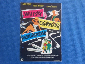Filmprogram Whisky Cigaretter och Pangbrudar 1959