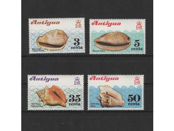 Antigua 1972 Snäckor hav 4v