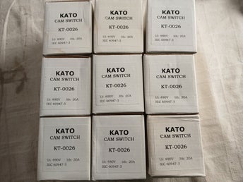KATO kamvelger KT-0026 20A 690V – industribryter (9 stk)