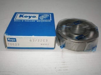 KOYO 63/22 C3. KVALITETS kullager, lager, ramlager