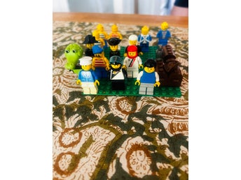 Retro LEGO Parti - Fabuland Krokodil, Pirater, Figurer.