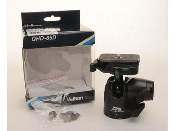 Ny Velbon kulled QHD-65D Höjd: 11,4cm Vikt: 0,,512 kg