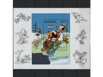 Redonda 1984 Disney Skridskoåkning 1v i block