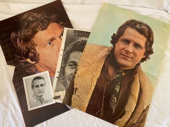 Urklipp från tidningar 1970talet. Paul Newman, Ben Murphy, Steve McQueen