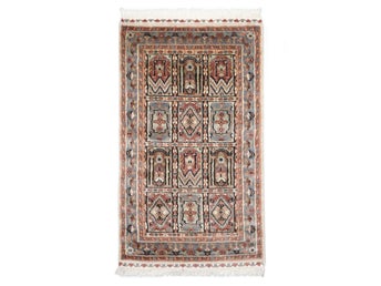Pakistan 2-ply matta – Äkta klassisk handknuten matta 58 × 97 cm