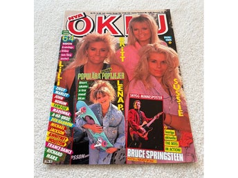 Lili & Sussie & Britt Dahlén 1988 omslag clips poster - Tidningen OKEJ 1980-tal
