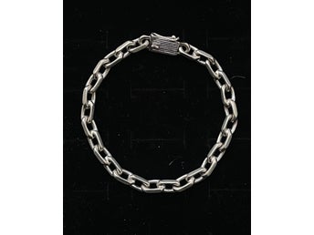 Ankarlänk ankarkedja kedja armband i äkta silver 830 kattfot