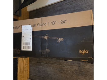 iiglo Monitorbordsstativ för 13-24 tums skärmar