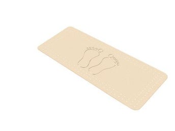 NY! Ljusbeige halkmatta för badkaret, Foot från Leijma. Med sugproppar.