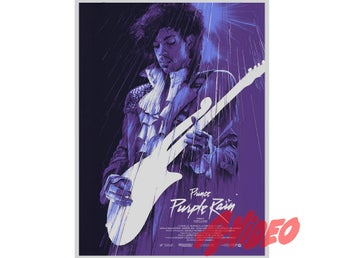 PURPLE RAIN - DIGI-LITO-POSTER 30x40 CM