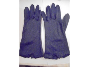 handskar, mörkblå, vintage 60-tal