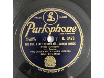 Phil Cardew And His Corn Huskers 78 RPM UK 1952 VG++ Country Square Dance