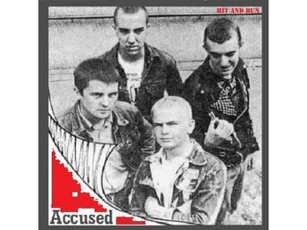 ACCUSED hit and run 1982 rare uk Oi! punk top classic united skins great killer