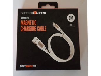 GadgetMonster Magnetisk Laddningskabel Micro USB till USB-A 1m