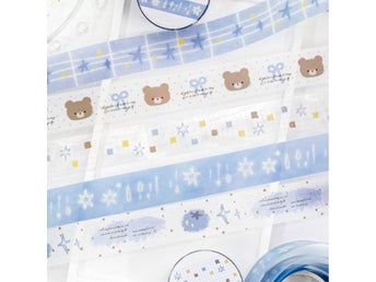 5 rullar PET-tejp DIY Journal Dekorativ tejp