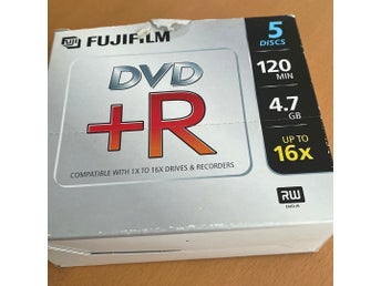 FUJIFILM DVD +R 4.7 GB 120 min 16x 5-pack