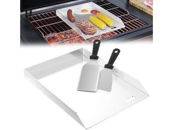 Grillplatta i Rostfritt Stål (30x45x4 cm) – Ny