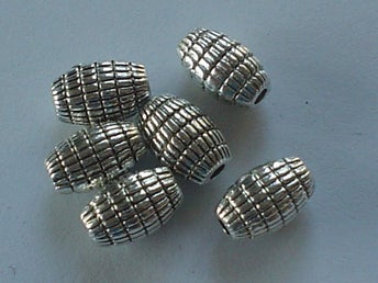 16st Metallpärlor Mönstrade 8,7mm - Nickelfria