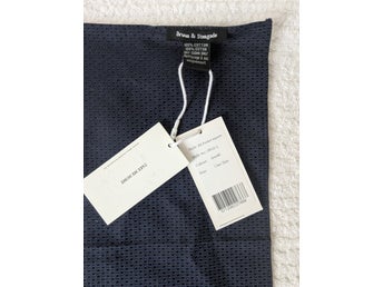 Ny Bruun & Stengade bröstnäsduk BS pocket square Arnold mörkblå mönstrad