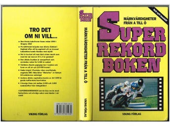 SUPERREKORDBOKEN Märkvärdigheter från A till Ö - Bertil Lagerström (1991)