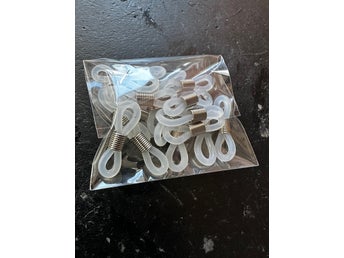 20 pack Ändöglor för glasögonband, silikon