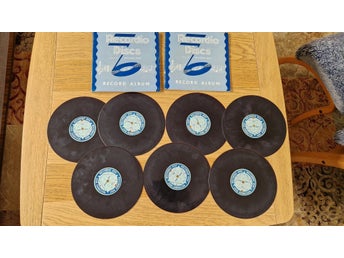 NOS skivor oanvända - Recordio Discs av Wilcox-Gay. 8 Inches .
