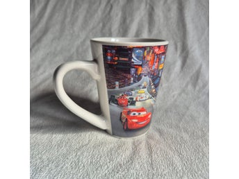 Disney Pixar Cars Mugg Kaffekopp Bilar Bil Kaffe Blixten McQueen