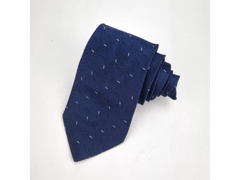 Giorgio Armani blå slips Siden Silke Silk Sidenslips