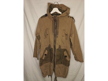Lindex Parkas Strl XS ~ Kamel & Olivgrön Utilityjacka med Huva