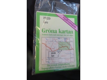 Gröna kartan, 192D Åre Fjällversion Topografisk karta skala ,FJÄLLVERSION