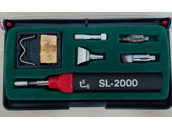 Portabel gasdriven lödkolv SL-2000 med tillbehör