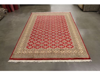 Pakistan 2-ply matta – Äkta klassisk handknuten matta 183 × 274 cm