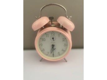 Retro Kienzle väckarklocka i rosa