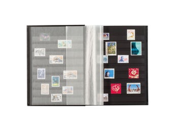 A4 Stock Book COMFORT, 32 black pages, padded cover