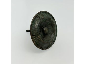 #1003gardintillbehör antik OMTAGSKNOPP metall nyrenässans gardinomtag Knogg rod