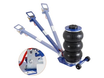 3 ton 150-400mm trippelpåsdesign pneumatisk Domkraft med justerbart handtag