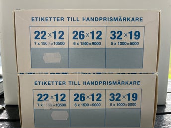 Etiketter Handprismärkare