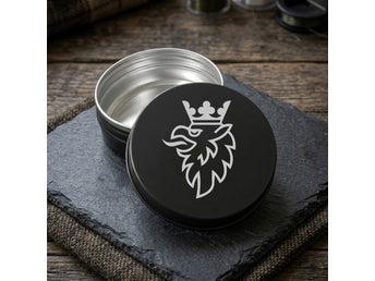 Scania/Saab - Stilren Metallburk / Snusdosa i Aluminium - Förvaringsdosa